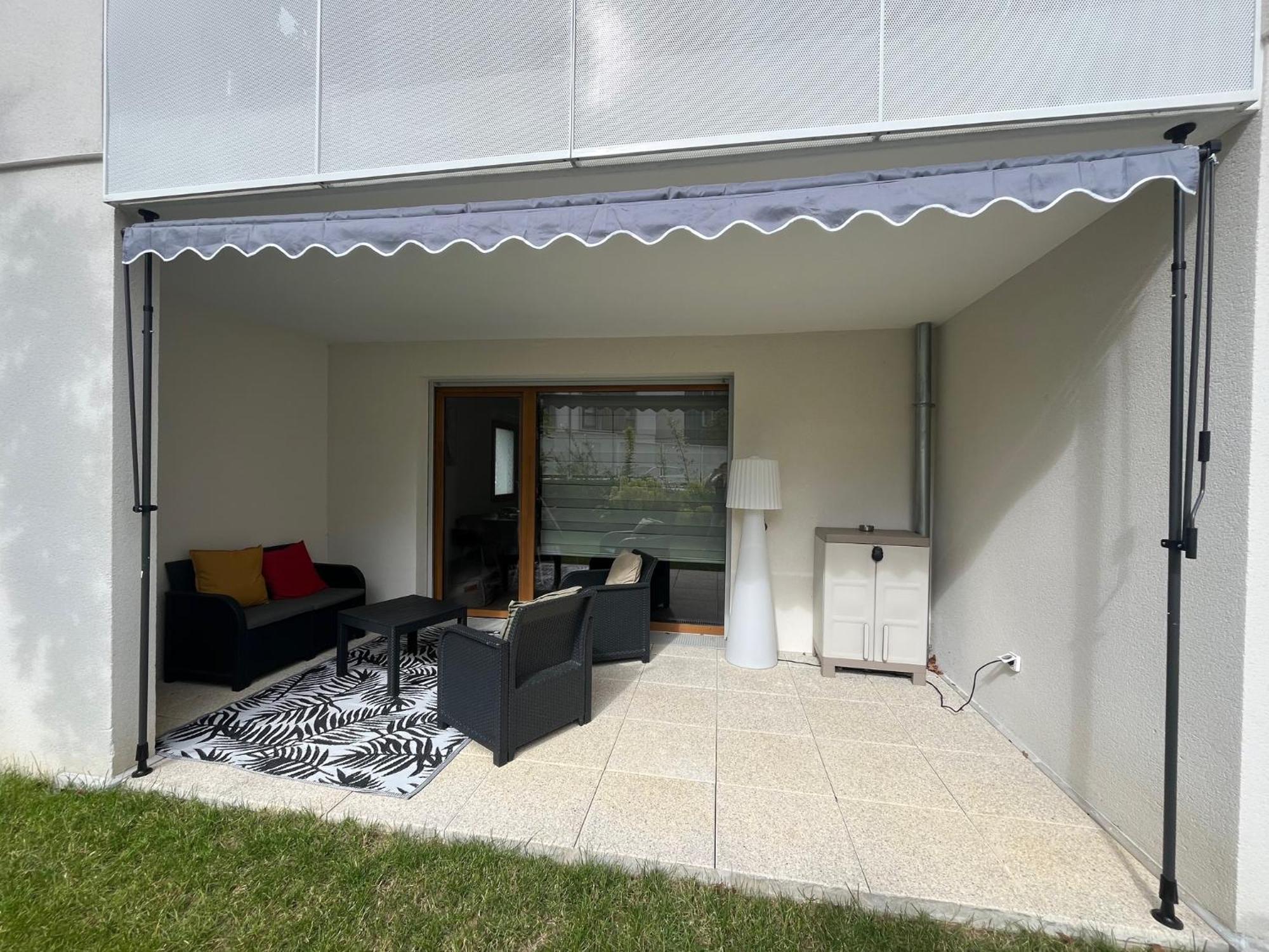 Cosygreen77 Modern Apartment With Garden And Parking ماني لو أونغر المظهر الخارجي الصورة